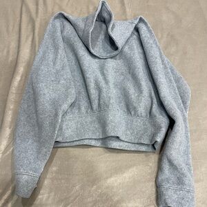Old Navy Heather Gray Kids Cowl Neck Sweater